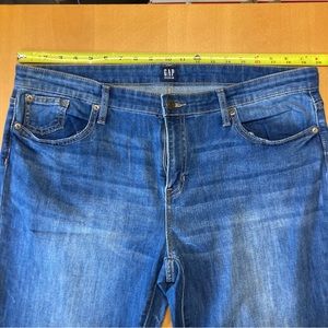 Gap Factory Perfect Bootcut jeans, size 34 or 18. Vintage blue wash.